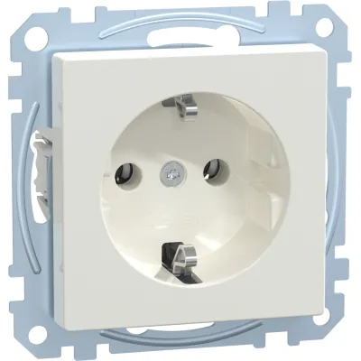 Merten SCHUKO-Steckdose MEG2301-0619 | Unterputz | System M | Steckklemmen | Duroplast | IP20 | 16A | polarweiß