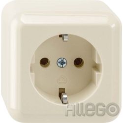 Merten SCHUKO-Steckdose weiß AP MEG2301-8744