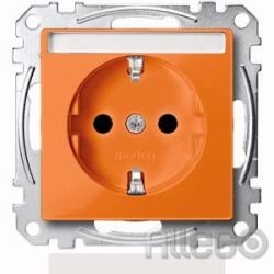 Merten SCHUKO-Steckdose ZSV or mit Schriftfeld MEG2302-0302