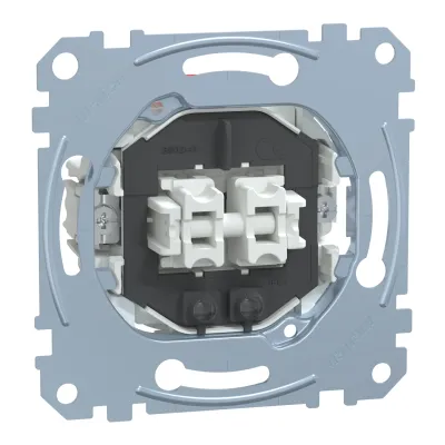 Merten Kontrollschalter Einsatz | 1-polig | 10AX | LED | Unterputz | QuickFlex | IP20 | halogenfrei