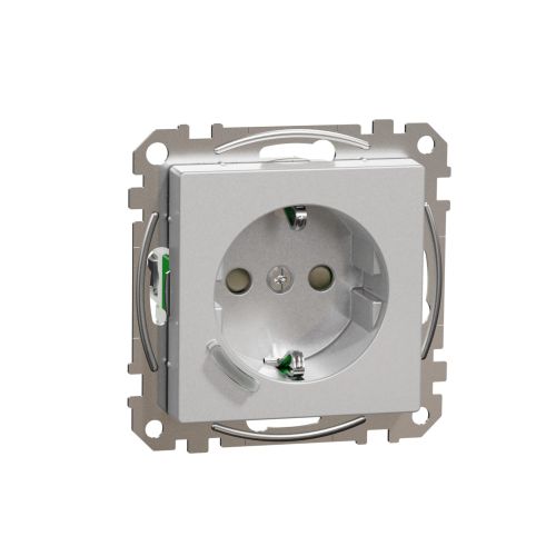 Bild: MERTEN Steckdose SCHUKO 16A System M Aluminium