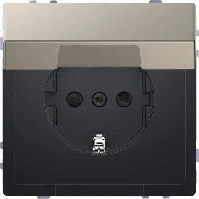 MERTEN Steckdose SCHUKO Design MEG23106050 Steckklemmen Nickelmetallic