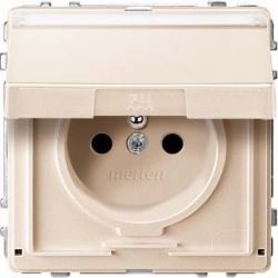 Merten Steckdose ws Schuko.stift Klappd. MEG2612-7244