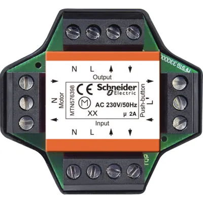 Merten Rollladen-Mehrfachsteuerrelais 576398 | Unterputz | für 2 Motoren | 230V | 6A | Nebenstelleneingang