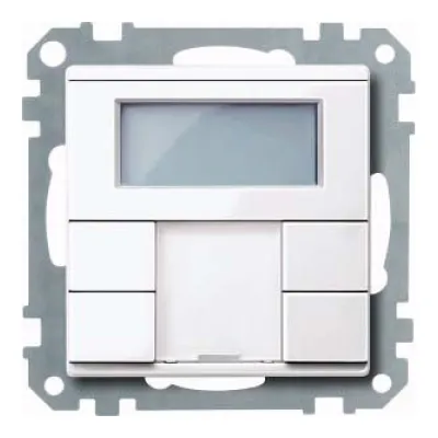 Merten Tastsensor 2fach plus MEG6212-0325 | KNX Raumtemperaturregler Unterputz | Thermoplast aktivweiß glänzend