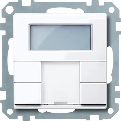 Merten Tastsensor 2fach plus MEG6212-0325 | KNX Raumtemperaturregler Unterputz | Thermoplast aktivweiß glänzend