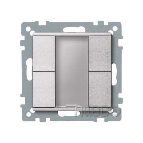 Bild: Merten Taster 2f. plus alu 627660
