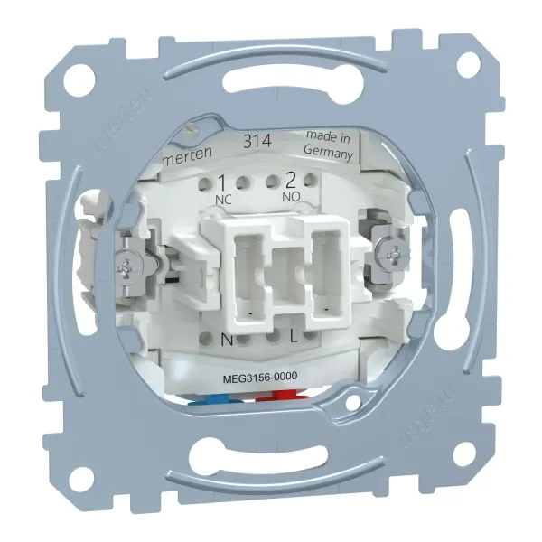 Merten Taster-Einsatz MEG3156-0000 | 1-polig | 10A 250V | QuickFlex | Unterputz | IP20 | halogenfrei