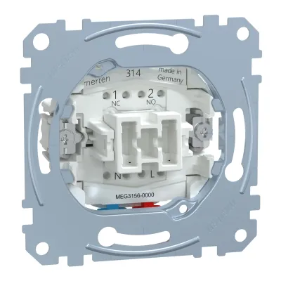 Merten Taster-Einsatz MEG3156-0000 | 1-polig | 10A 250V | QuickFlex | Unterputz | IP20 | halogenfrei