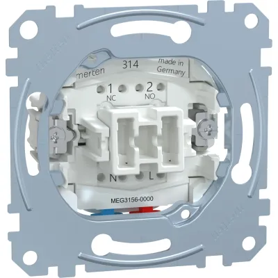 Merten Taster-Einsatz MEG3156-0000 | 1-polig | 10A 250V | QuickFlex | Unterputz | IP20 | halogenfrei