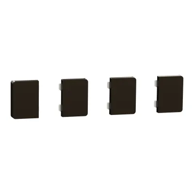 Merten Tastsensor Flex KNX MEG6194-6052 | 4-fach Wippe | System Design | Moccametallic | Thermoplast glänzend