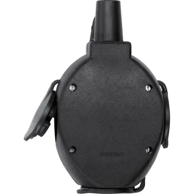 Merten SCHUKO Dreifach-Hängekupplung 179851 | 16A 250V | Gummi | IP20 | Schraubklemme | schwarz