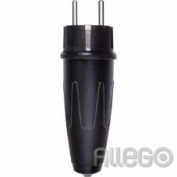 Merten Vollgu.SCHUKO-Stecker sw 16A AC 250V 123551