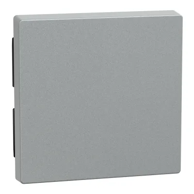 Merten Wippe 433160 System M | Schalter-Taster Abdeckung | 1-fach | Klemmbefestigung | Thermoplast matt | Aluminium