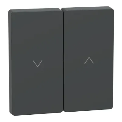Merten Wippe Rollladenschalter MEG3855-6034 | Jalousiewippe Pfeile | Thermoplast matt | Anthrazit