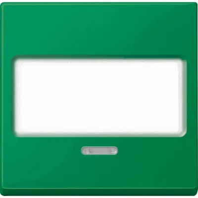 Merten Kontrollwippe Schalter System M MEG3370-0304 | Wippe mit Beschriftungsfeld | Thermoplast glänzend | grün