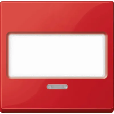 Merten Wippe mit Schriftfeld & Kontrollfenster | MEG3370-0306 | System M | Thermoplast | rubinrot