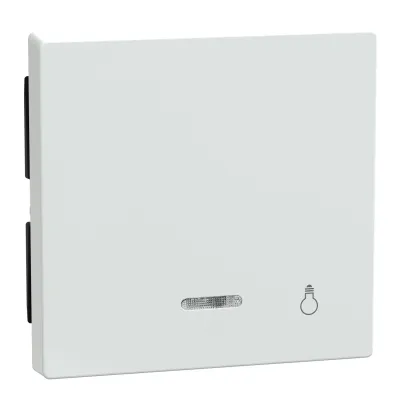 Merten Wippe 435925 | Schalter/Taster | System M | Lichtsymbol | Kontrollfenster | antibakteriell | aktivweiß