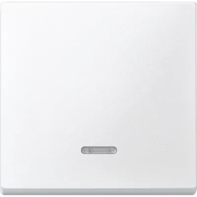 Merten Wippe mit Kontrollfenster | System M | Schalterabdeckung | Thermoplast matt | polarweiß | 431019