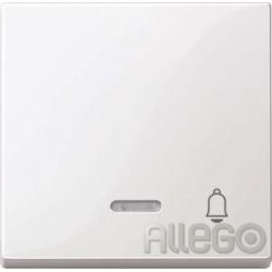 Merten Wippe Kontr.Fenster pws/gl Aufdruck Klingel 435819