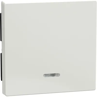 Merten Wippe mit Kontrollfenster 436019 | System M Schalter/Taster | Thermoplast glänzend | polarweiß RAL 9010 | 1-fach