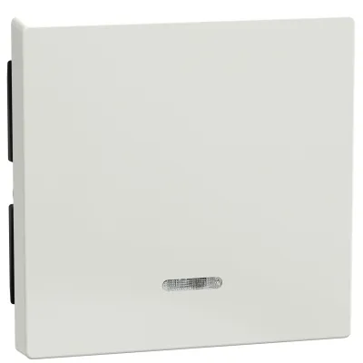 Merten Wippe mit Kontrollfenster 436019 | System M Schalter/Taster | Thermoplast glänzend | polarweiß RAL 9010 | 1-fach