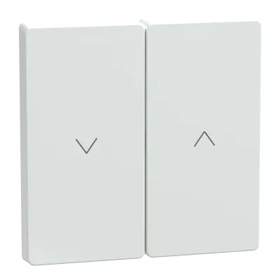 Merten Wippe 1-fach für Rollladenschalter MEG3855-6035 | Thermoplast glänzend | Lotosweiß | Symbol Pfeile