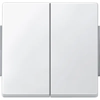 Merten Wippe für Serienschalter 343519 | Aquadesign | 2-fach | Kunststoff Thermoplast | Klemmbefestigung | polarweiß