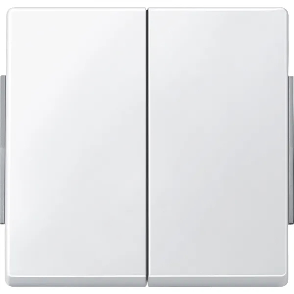Merten Wippe für Serienschalter 343519 | Aquadesign | 2-fach | Kunststoff Thermoplast | Klemmbefestigung | polarweiß