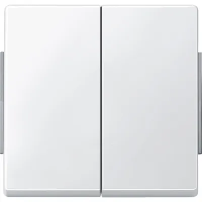 Merten Wippe für Serienschalter 343519 | Aquadesign | 2-fach | Kunststoff Thermoplast | Klemmbefestigung | polarweiß