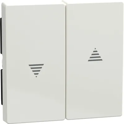 Merten Wippe für Rollladenschalter 432419 | System M | Jalousieabdeckung | Pfeilsymbol | Kunststoff polarweiß