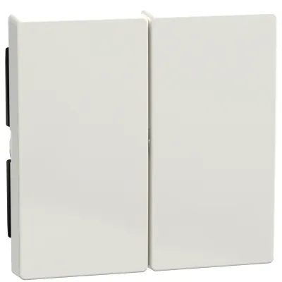 Merten Wippe für Serienschalter 432519 System M | zweiteilig | Thermoplast | ohne Aufdruck | polarweiß glänzend