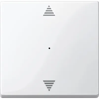 Merten Wippe für Tastermodul 1fach 619419 | KNX System M | Aufdruck Auf/Ab | Thermoplast glänzend | polarweiß RAL 9010