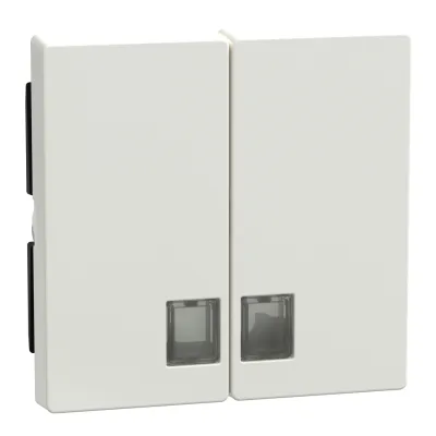 Merten Wippe Serienschalter 438519 System M | zweiteilig | Symbolfenster | Thermoplast | polarweiß glänzend