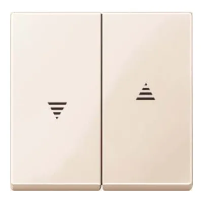 Merten Wippe für Rollladenschalter 432444 | Jalousie-Wippe | weiß | Kunststoff | mit Pfeilsymbol | Beschriftungsfeld