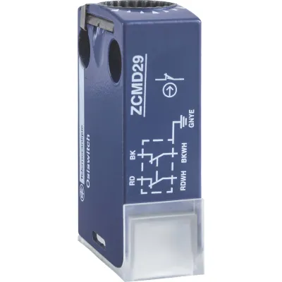 Schneider Electric ZCMD41L2 Positionsschaltergehäuse | 2 Öffner | 2 Schließer | IP66 | Metall | 2m Kabel