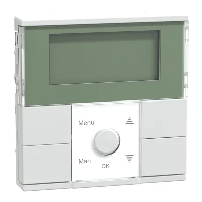 Merten Zeitschaltuhr-Modul MEG5754-0325 | UP | elektronisch | Wochenprogramm | Astro-Funktion | aktivweiß