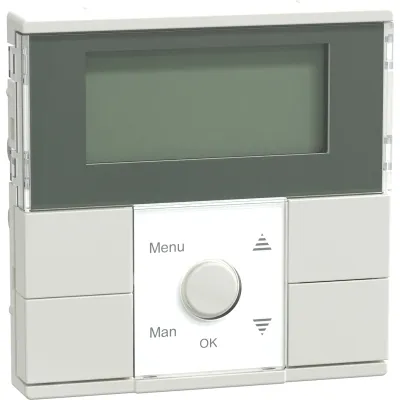 Merten MEG5754-0319 Zeitschaltuhr digital Unterputz | System M | 230V | Astroprogramm | polarweiß