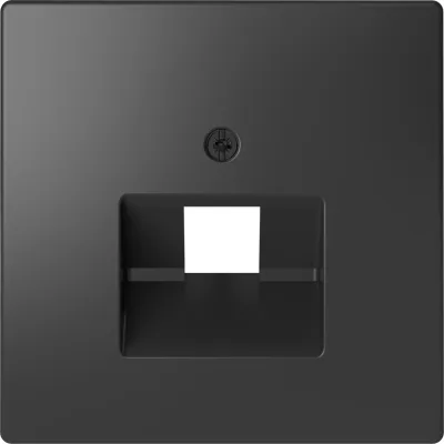 Merten Zentralplatte | MEG4521-6034 | UAE Abdeckung 1-fach | Modular-Jack | Unterputz | Anthrazit | Thermoplast matt