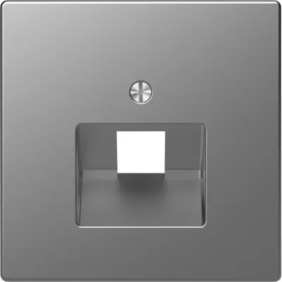 Merten Zentralplatte MEG4521-6036 für UAE-Einsatz 1-fach | Modular-Jack | Edelstahl matt | Thermoplast | Unterputz