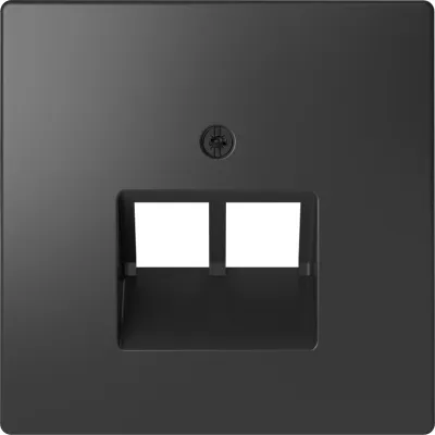 Merten Zentralplatte MEG4522-6034 | UAE-Einsatz 2-fach | System Design | Thermoplast matt | anthrazit