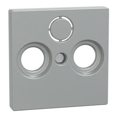 Merten Zentralplatte 297560 | Antennensteckdose | System M | Thermoplast edelmatt | aluminium