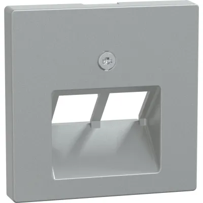 Merten Zentralplatte 298060 | für UAE-Einsatz 2-fach | System M | Unterputz | Thermoplast matt | Aluminium