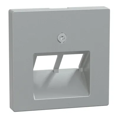 Merten Zentralplatte 298060 | für UAE-Einsatz 2-fach | System M | Unterputz | Thermoplast matt | Aluminium