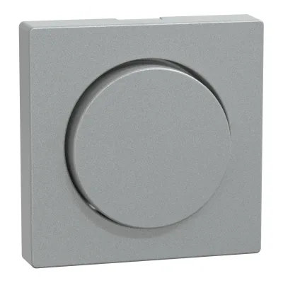 Merten Zentralplatte mit Drehknopf MEG5250-0460 | Dimmer Abdeckung System M | Aluminium matt | Thermoplast | IP20