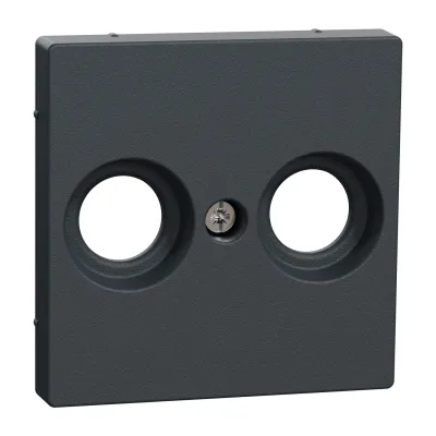 Merten Zentralplatte MEG4122-0414 | Antennensteckdose System M | Unterputz | Thermoplast matt | anthrazit RAL7024