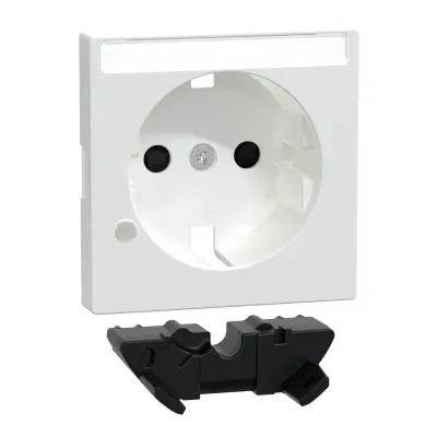 Merten Steckdose SCHUKO MEG2335-0325 | Überspannungsschutz | Berührungsschutz | antibakteriell | Unterputz | weiß