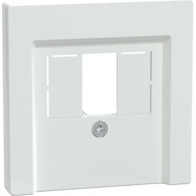Merten Zentralplatte 296025 für TAE/Audio/USB | System M | Unterputz | Thermoplast antibakteriell | glänzend | aktivweiß