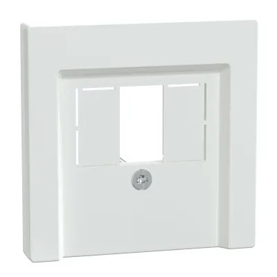 Merten Zentralplatte 296025 für TAE/Audio/USB | System M | Unterputz | Thermoplast antibakteriell | glänzend | aktivweiß