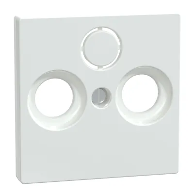 Merten Zentralplatte 296725 | Antennensteckdose | System M | Unterputz | Thermoplast | aktivweiß glänzend